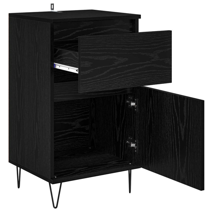 Bufet cu sertar Stejar negru 35 x 40 x 70 cm Lemn compozit - WALTI WALTI