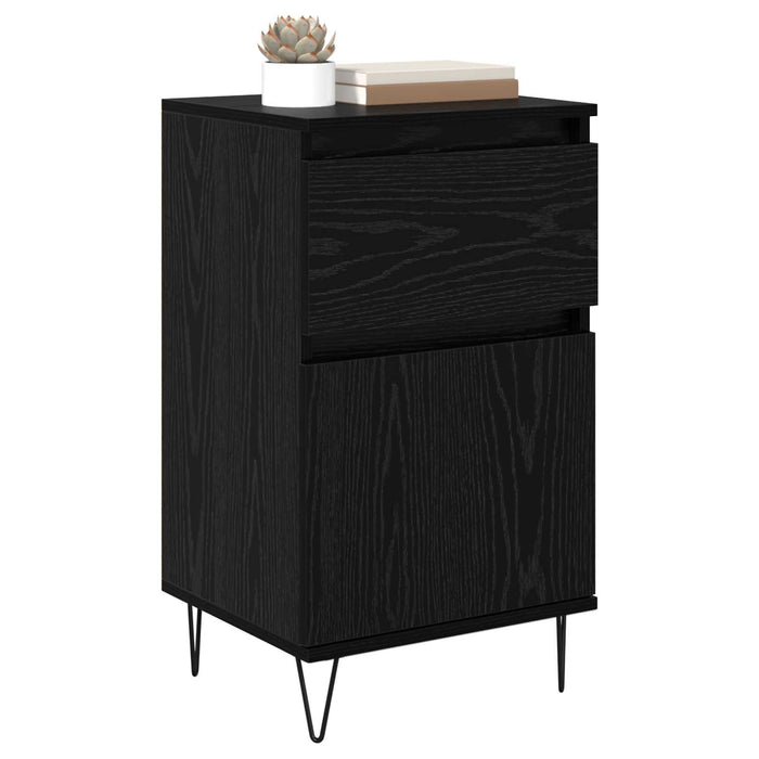 Bufet cu sertar Stejar negru 35 x 40 x 70 cm Lemn compozit - WALTI WALTI