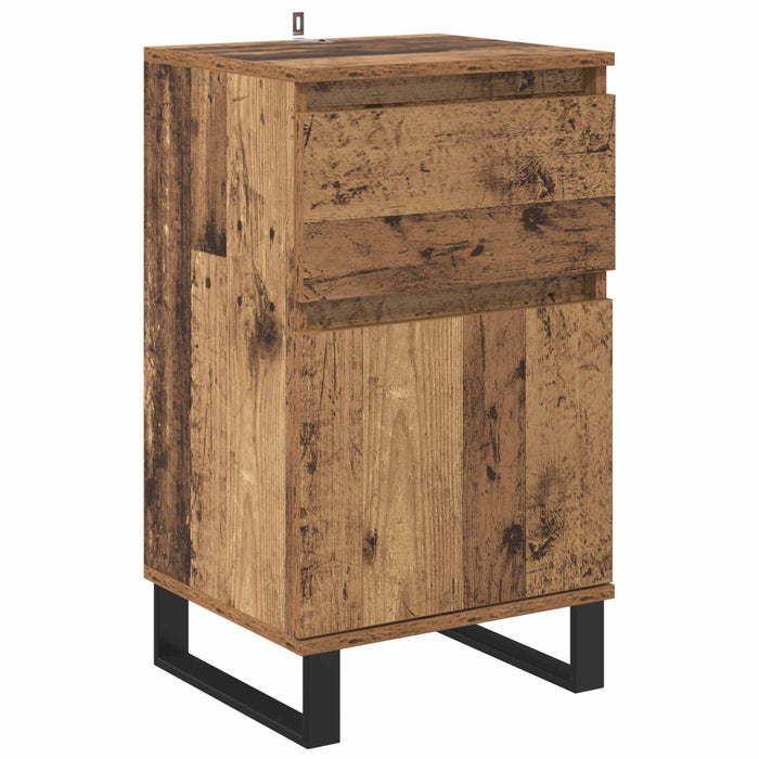 Bufet cu sertar Lemn vechi 35 x 40 x 70 cm Lemn compozit - WALTI WALTI