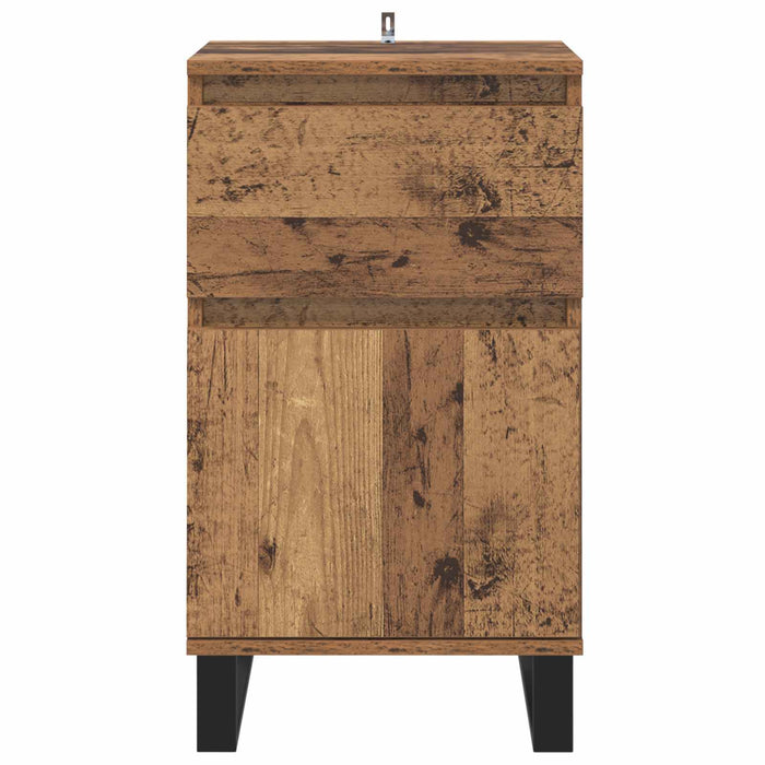 Bufet cu sertar Lemn vechi 35 x 40 x 70 cm Lemn compozit - WALTI WALTI