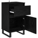 Bufet cu sertar Stejar negru 35 x 40 x 70 cm Lemn compozit - WALTI WALTI