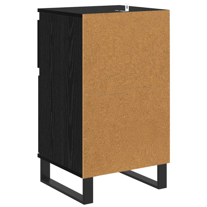 Bufet cu sertar Stejar negru 35 x 40 x 70 cm Lemn compozit - WALTI WALTI