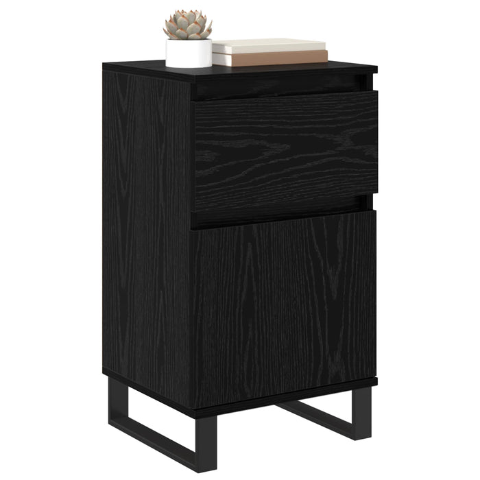 Bufet cu sertar Stejar negru 35 x 40 x 70 cm Lemn compozit - WALTI WALTI