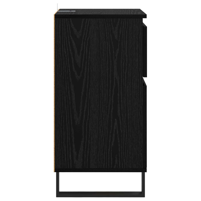 Bufet cu sertar Stejar negru 35 x 40 x 70 cm Lemn compozit - WALTI WALTI