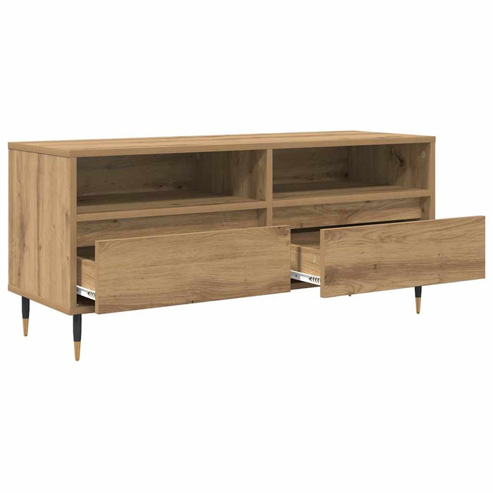 Cabinet TV cu sertar Stejar Artizanal 100 x 34,5 x 44,5 cm - WALTI WALTI