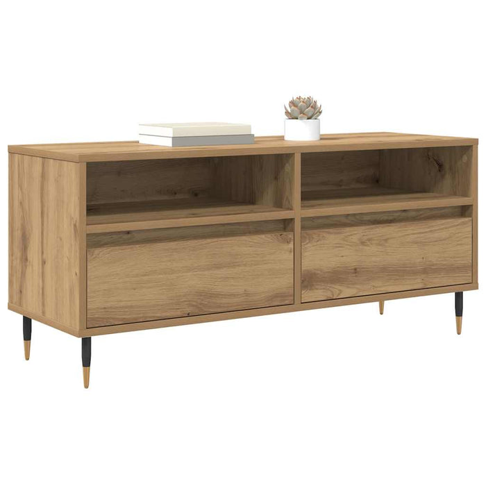 Cabinet TV cu sertar Stejar Artizanal 100 x 34,5 x 44,5 cm - WALTI WALTI