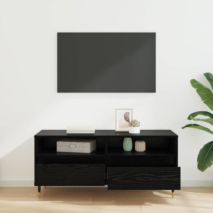 Cabinet TV cu sertar Stejar Negru 100 x 34,5 x 44,5 cm - WALTI WALTI