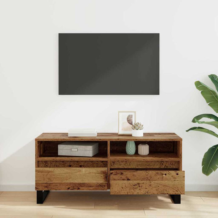 Cabinet TV cu sertar Lemn Vechi 100 x 34,5 x 44,5 cm - WALTI WALTI