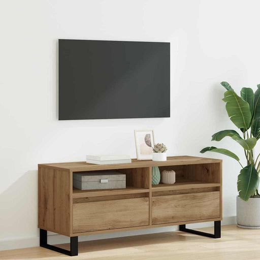 Cabinet TV cu sertar Stejar Artizanal 100 x 34,5 x 44,5 cm - WALTI WALTI