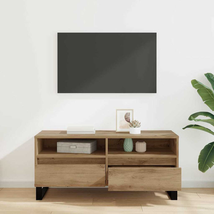 Cabinet TV cu sertar Stejar Artizanal 100 x 34,5 x 44,5 cm - WALTI WALTI