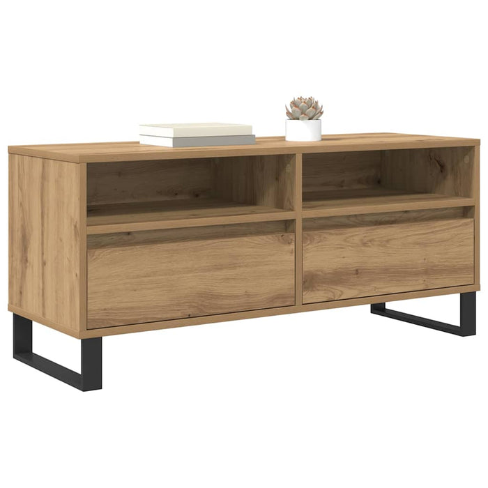 Cabinet TV cu sertar Stejar Artizanal 100 x 34,5 x 44,5 cm - WALTI WALTI