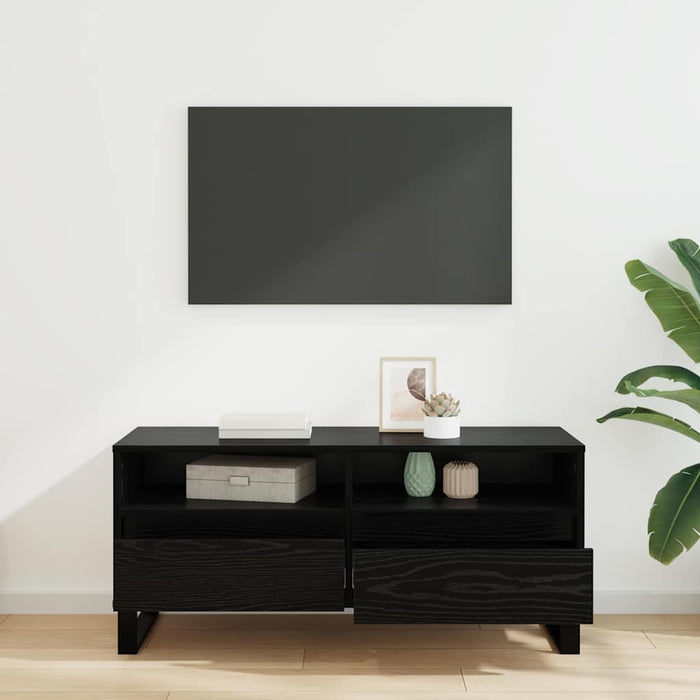 Cabinet TV cu sertar Stejar Negru 100 x 34,5 x 44,5 cm - WALTI WALTI