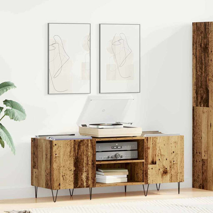 Dulap pentru discuri de vinil Lemn Vechi 121 x 38 x 48 cm - WALTI WALTI