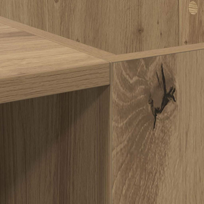 Dulap pentru discuri de vinil Stejar Artizanal 121 x 38 x 48 cm - WALTI WALTI