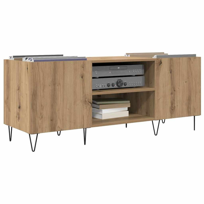 Dulap pentru discuri de vinil Stejar Artizanal 121 x 38 x 48 cm - WALTI WALTI