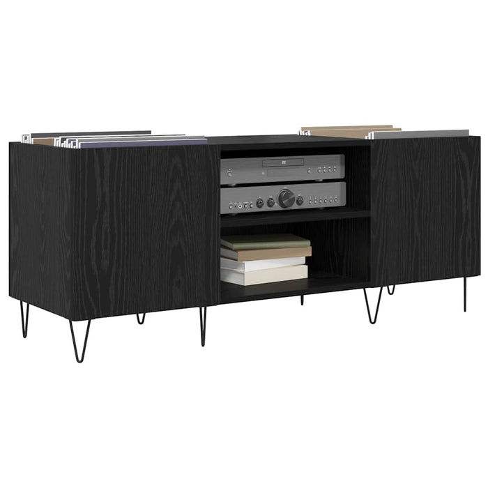 Dulap pentru discuri de vinil Stejar Negru 121 x 38 x 48 cm - WALTI WALTI