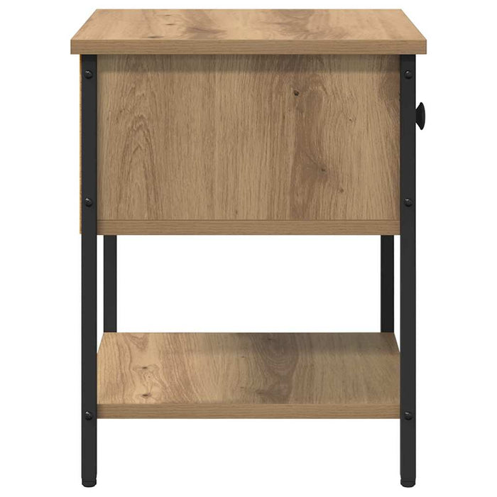Noptieră 2 pcs Stejar Artizanal 34 x 35,5 x 45 cm Lemn compozit - WALTI WALTI