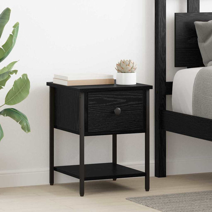 Noptieră cu sertar Stejar Negru 34 x 35,5 x 45 cm Lemn compozit - WALTI WALTI