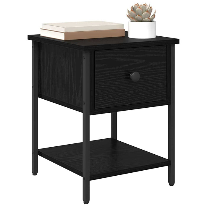 Noptieră cu sertar Stejar Negru 34 x 35,5 x 45 cm Lemn compozit - WALTI WALTI