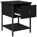 Noptieră 2 pcs Stejar Negru 34 x 35,5 x 45 cm Lemn compozit - WALTI WALTI