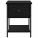 Noptieră 2 pcs Stejar Negru 34 x 35,5 x 45 cm Lemn compozit - WALTI WALTI