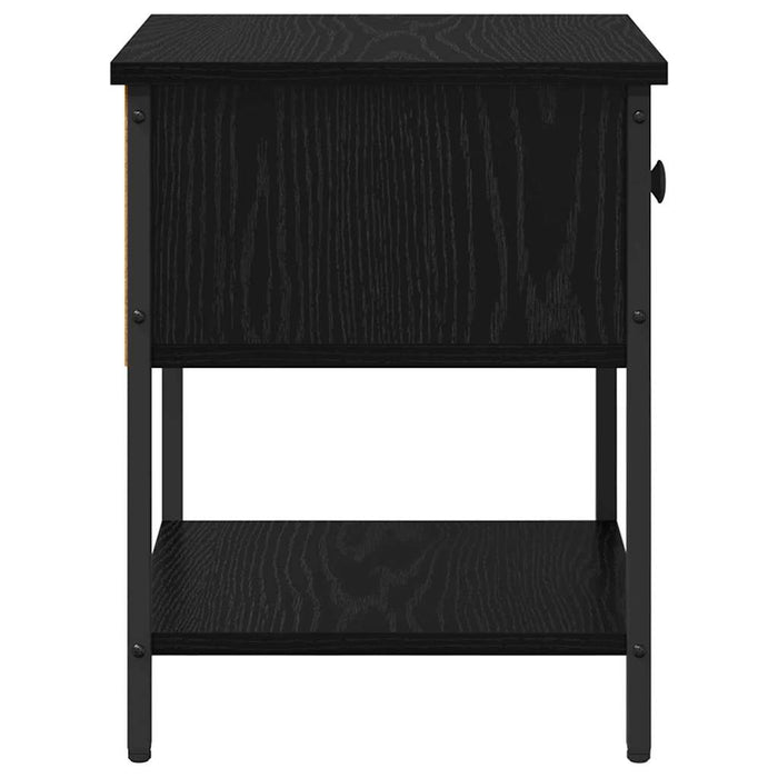 Noptieră 2 pcs Stejar Negru 34 x 35,5 x 45 cm Lemn compozit - WALTI WALTI