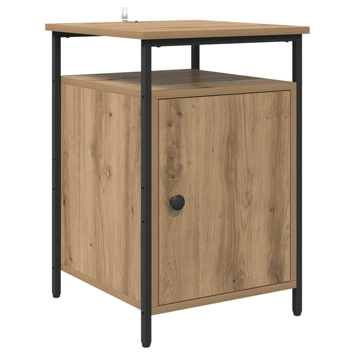 Dulap de noapte Stejar Artizanal 40 x 42 x 60cm Lemn compozit WALTI