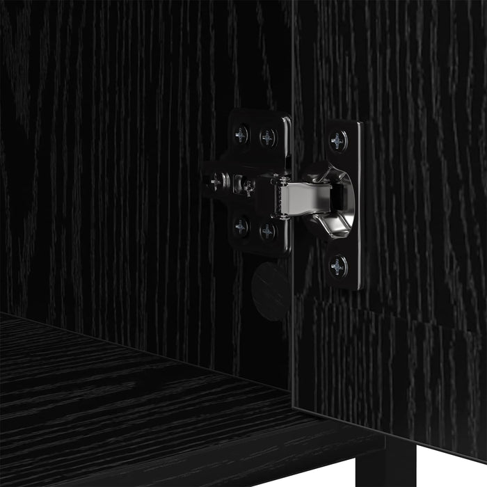 Dulap de noapte Stejar Negru 40 x 42 x 60cm Lemn compozit WALTI