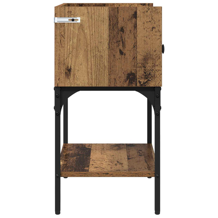 Noptieră cu sertar Lemn vechi 40 x 29 x 60 cm Lemn compozit - WALTI WALTI