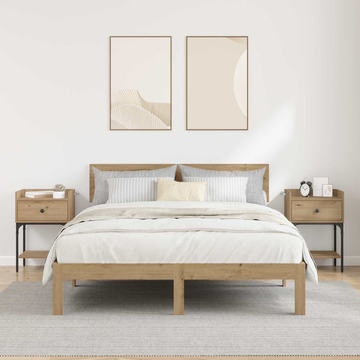 Noptieră 2 buc. Stejar Artizanal 40 x 29 x 60 cm Lemn compozit WALTI