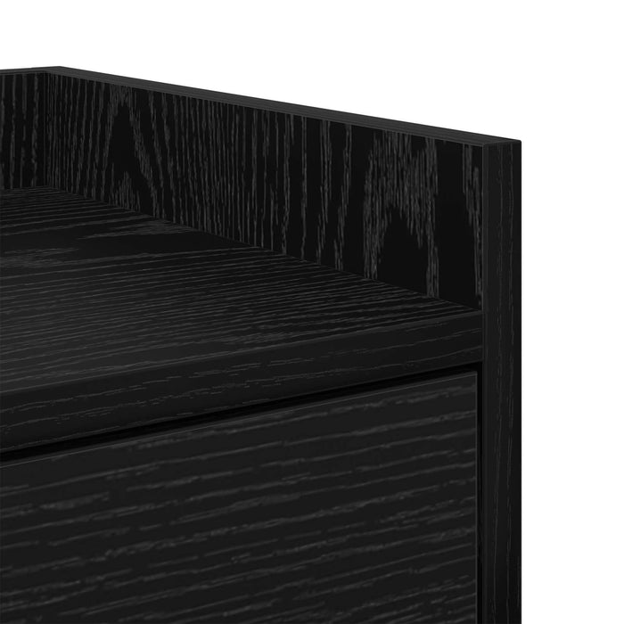 Noptieră 2 pcs Stejar Negru 40 x 29 x 60 cm Lemn compozit WALTI