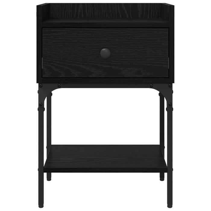 Noptieră 2 pcs Stejar Negru 40 x 29 x 60 cm Lemn compozit WALTI