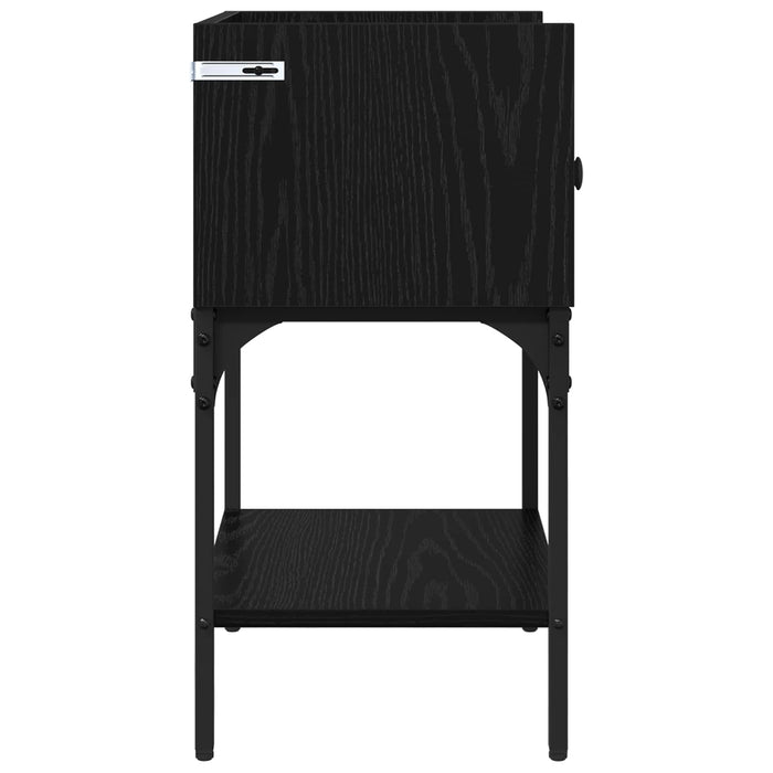 Noptieră 2 pcs Stejar Negru 40 x 29 x 60 cm Lemn compozit WALTI