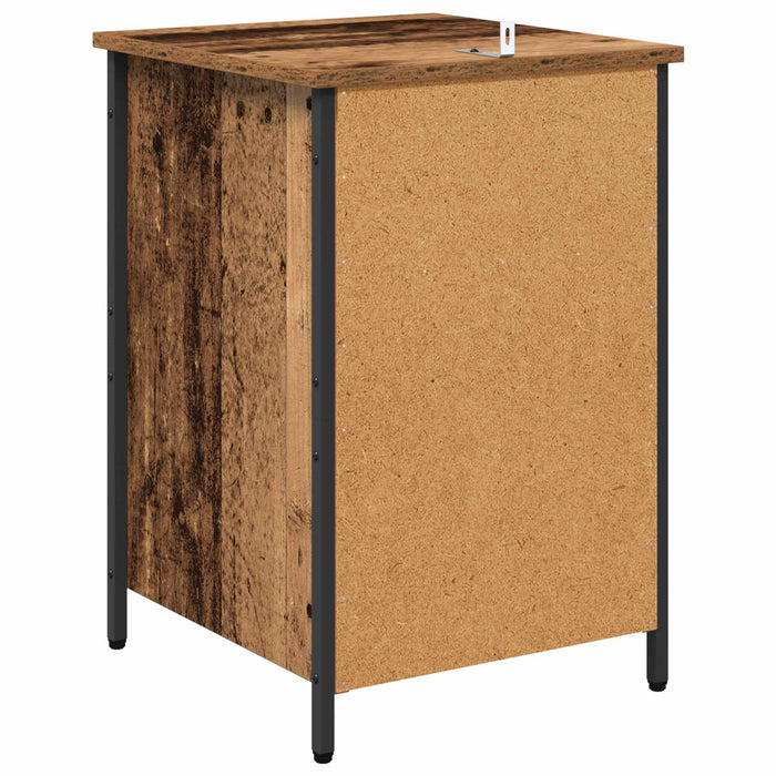 Dulap de noapte 2 pcs Lemn vechi 40 x 42 x 60 cm Lemn compozit - WALTI WALTI