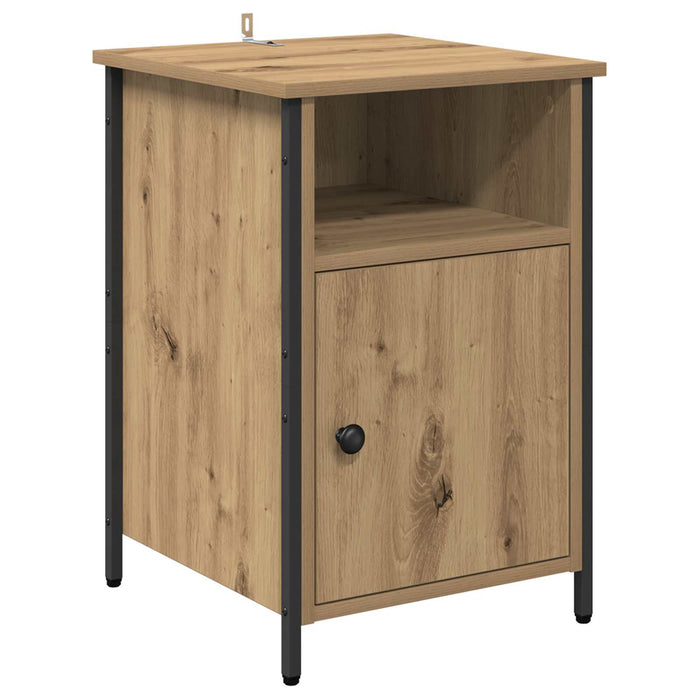 Dulap de noapte Stejar Artizanal 40 x 42 x 60 cm Lemn compozit WALTI