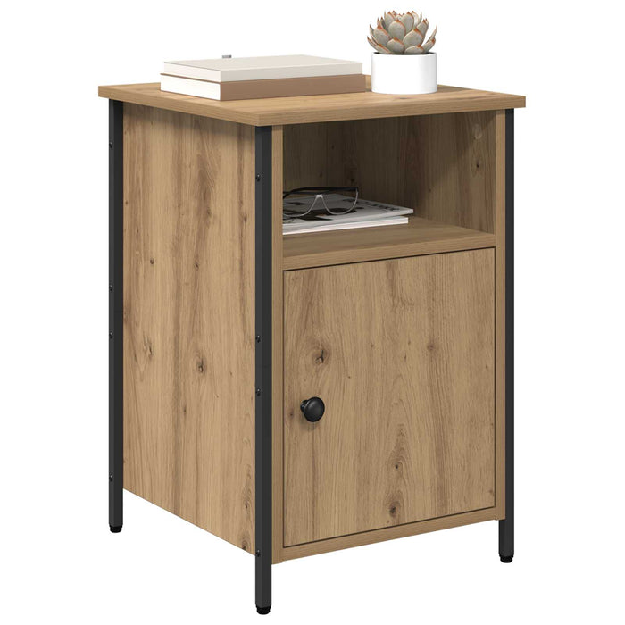 Dulap de noapte Stejar Artizanal 40 x 42 x 60 cm Lemn compozit WALTI