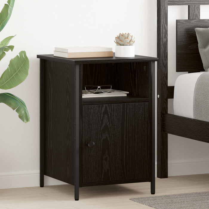 Dulap de noapte 2 pcs Stejar Negru 40 x 42 x 60 cm - WALTI WALTI