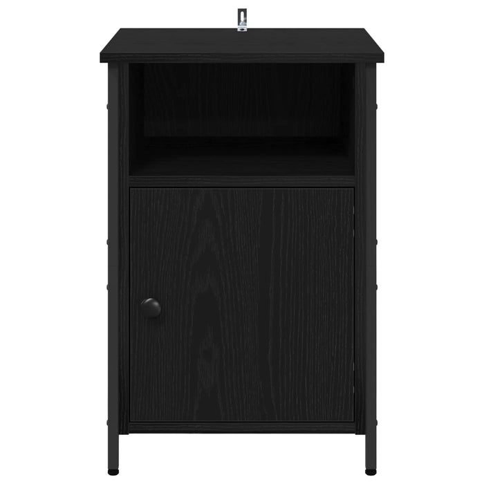 Dulap de noapte 2 pcs Stejar Negru 40 x 42 x 60 cm - WALTI WALTI