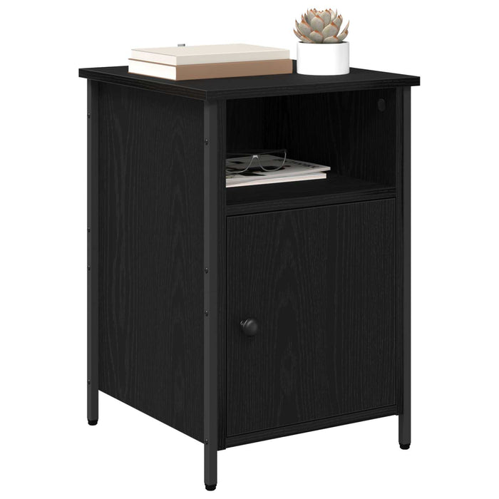 Dulap de noapte 2 pcs Stejar Negru 40 x 42 x 60 cm - WALTI WALTI