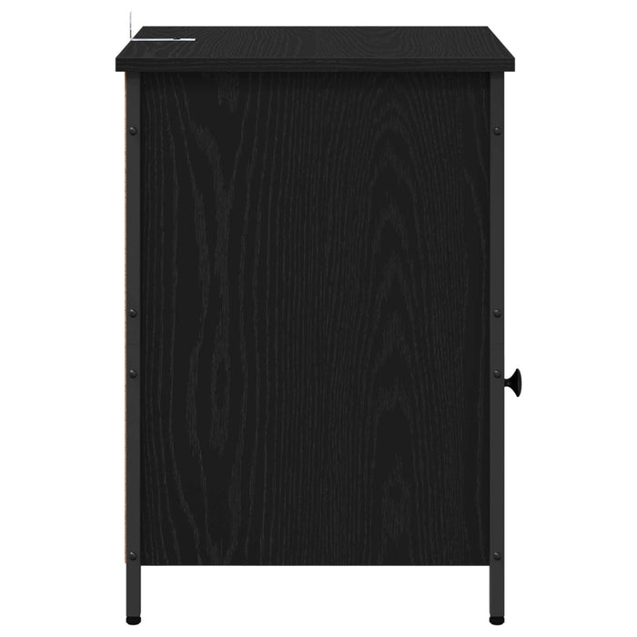 Dulap de noapte 2 pcs Stejar Negru 40 x 42 x 60 cm - WALTI WALTI
