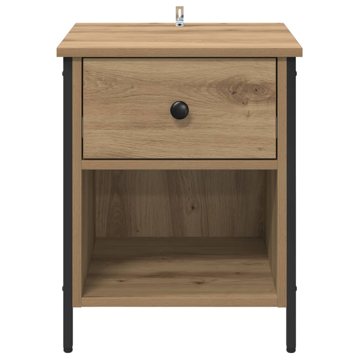 Dulap de noapte 2 pcs Stejar Artizanal 40 x 42 x 50 cm - WALTI WALTI