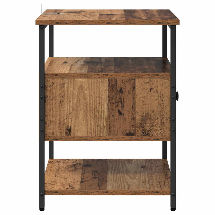 Dulap de noapte Lemn vechi 40 x 42 x 56 cm Lemn compozit WALTI