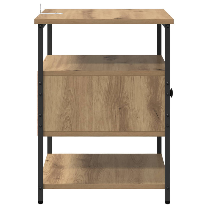Dulap de noapte 2 buc. Stejar Artizanal 40 x 42 x 56 cm WALTI