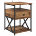 Dulap de noapte Lemn vechi 40 x 42 x 55 cm Lemn compozit - WALTI WALTI