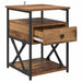 Dulap de noapte Lemn vechi 40 x 42 x 55 cm Lemn compozit - WALTI WALTI