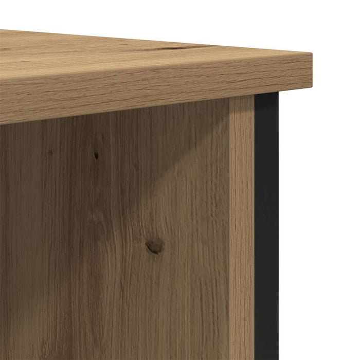 Cabinet TV Stejar Artizanal 100 x 40 x 50 cm Lemn compozit - WALTI WALTI