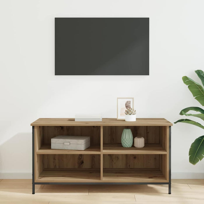 Cabinet TV Stejar Artizanal 100 x 40 x 50 cm Lemn compozit - WALTI WALTI