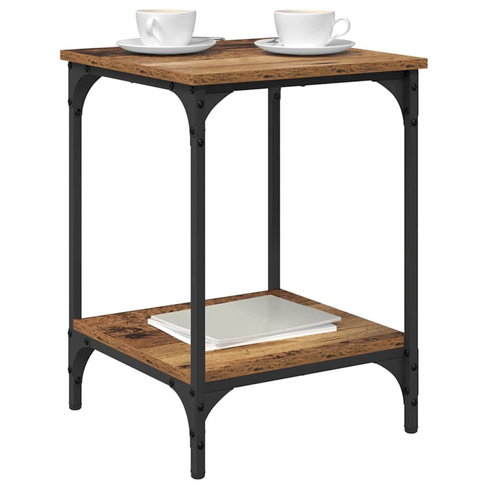 Masă de cafea Lemn Vechi 40 x 40 x 55 cm Lemn compozit - WALTI WALTI
