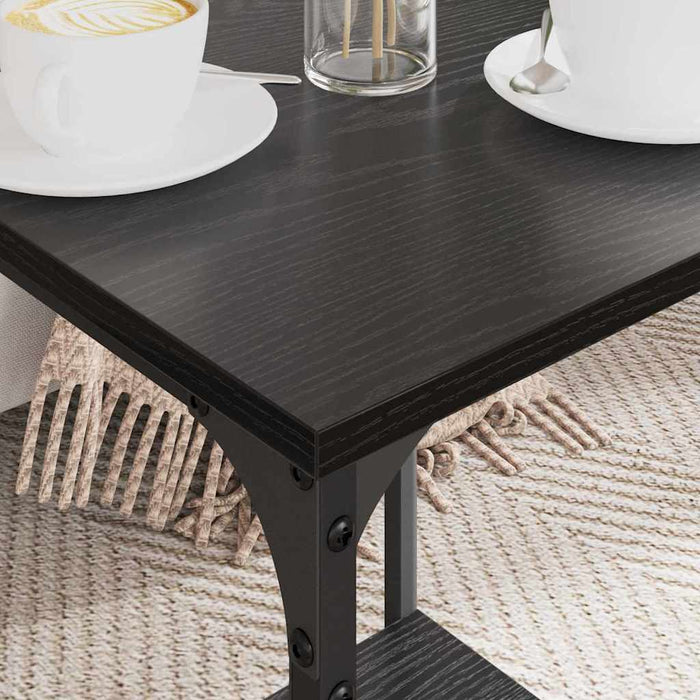 Masă de cafea Stejar Negru 40 x 40 x 55 cm Lemn compozit - WALTI WALTI