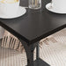 Masă de cafea Stejar Negru 40 x 40 x 55 cm Lemn compozit - WALTI WALTI